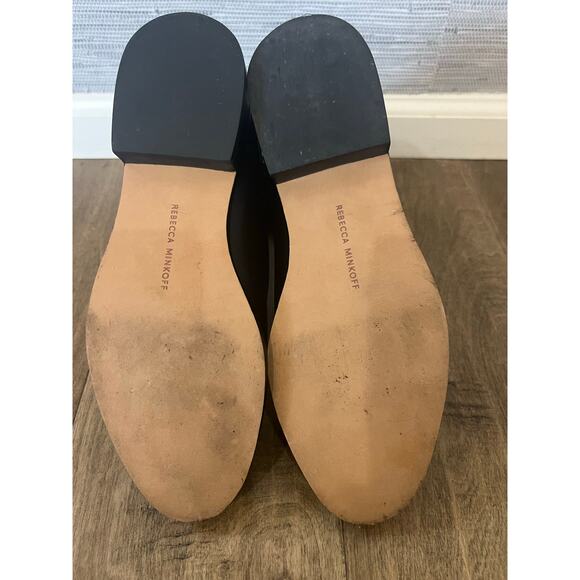 Rebecca Minkoff, black studded leather boots, size 9. - Picture 9 of 9